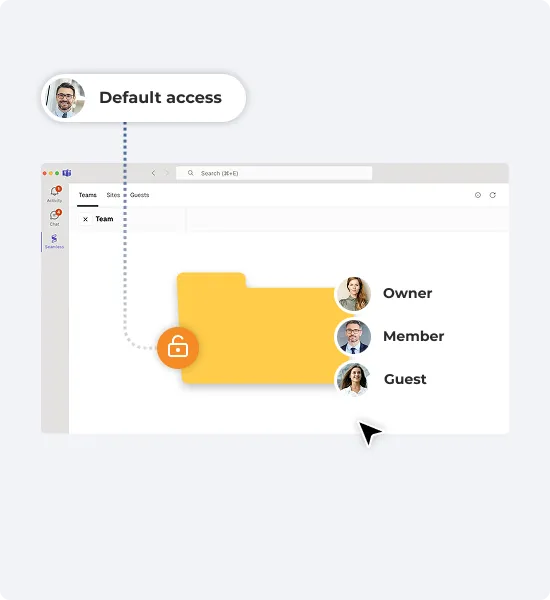 Standardized data access and permissions in Microsoft Teams and SharePoint